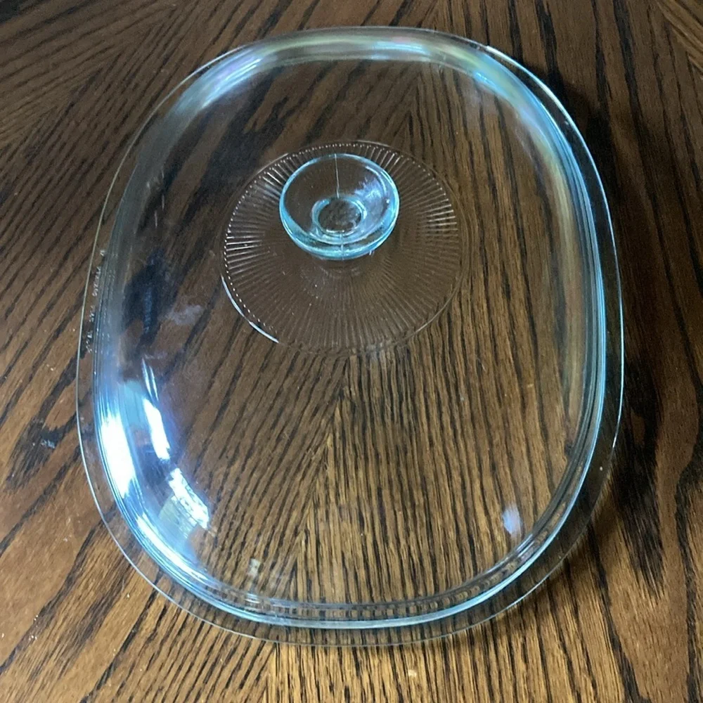 Corningware Pyrex rectangular glass replacement lid for roaster F-14-C